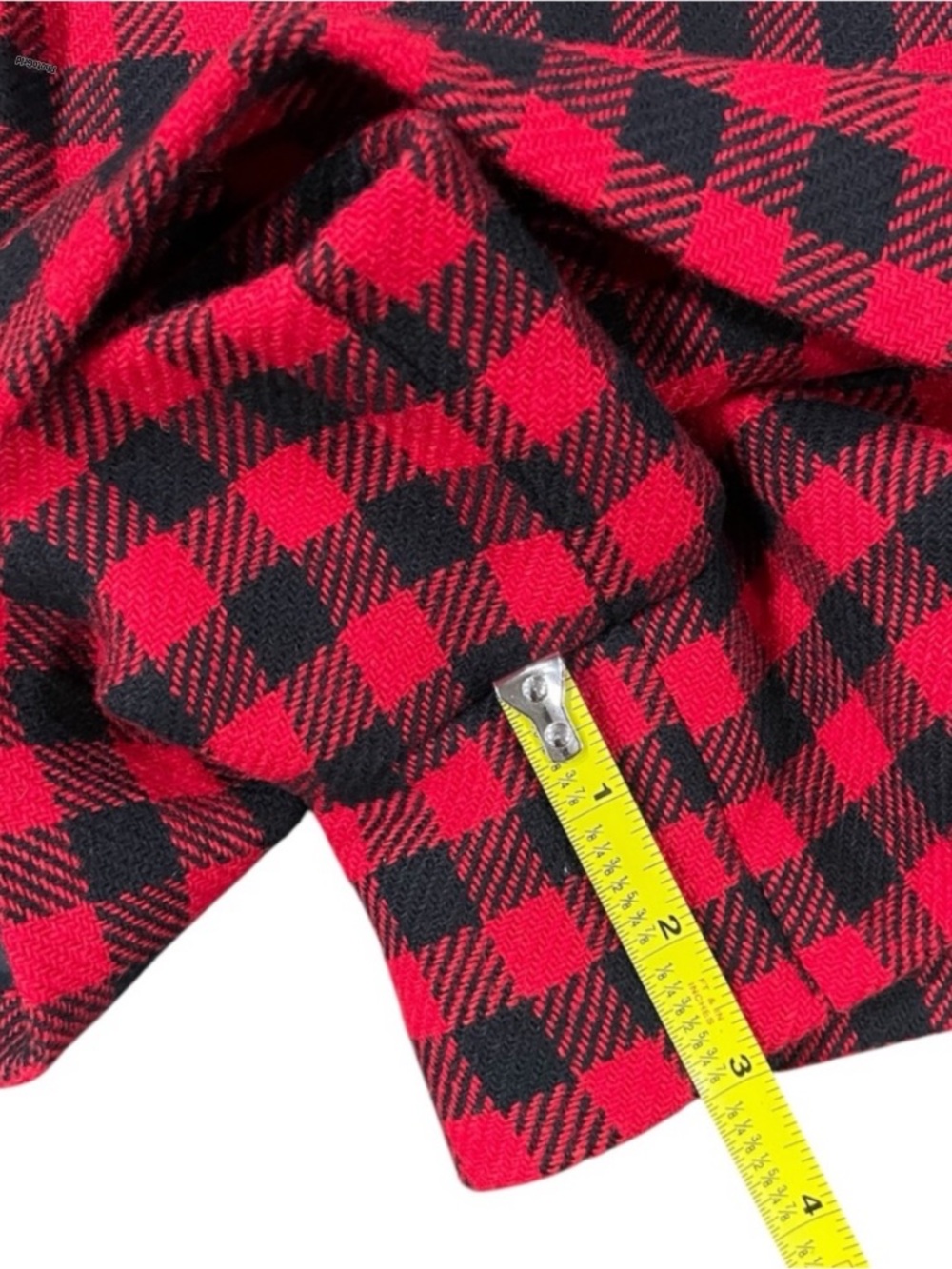 RED Valentino Wool Vichy Gingham Check Skirt Effect Shorts Skort US 8 - Picture 10 of 10
